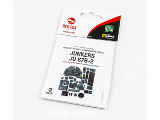Red Fox Studio Tableaux de bord 3D avion RFQS-24028 Junkers Ju 87B-2 Airfix 1/24