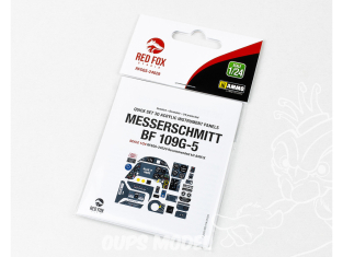 Red Fox Studio Tableaux de bord 3D avion RFQS-24029 Messerschmitt Bf 109G-5 Airfix 1/24