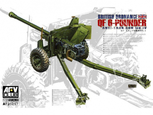 Afv Club maquette militaire 35217 CANON ANTI CHAR BRITANNIQUE Mk.4 QF 6-POUNDER 1/35