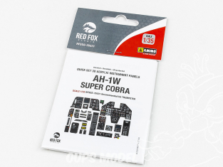 Red Fox Studio Tableaux de bord 3D hélicoptère RFQS-35031 AH-1W Super Cobra Trumpeter 1/35