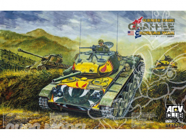 Afv Club maquette militaire 35209 CHAR LEGER US M24 "CHAFFEE" (GUERRE DE COREE) 1/35