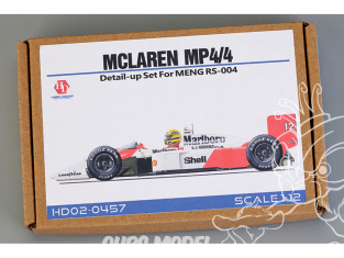 HOBBY DESIGN Kit amelioration 02-0457 Detail-up Mclaren MP4/4 1988 kit MENG RS-004 1/12