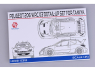 HOBBY DESIGN Kit amelioration 02-0312 Peugeot 206 WRC 2003 Detail-up Set fort pour kit Tamiya 1/24