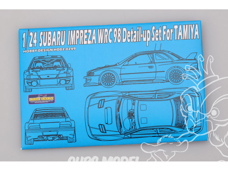 Hobby Design Amélioration 02-0249 Subaru Impreza WRC 1998 pour kit tamiya 1/24