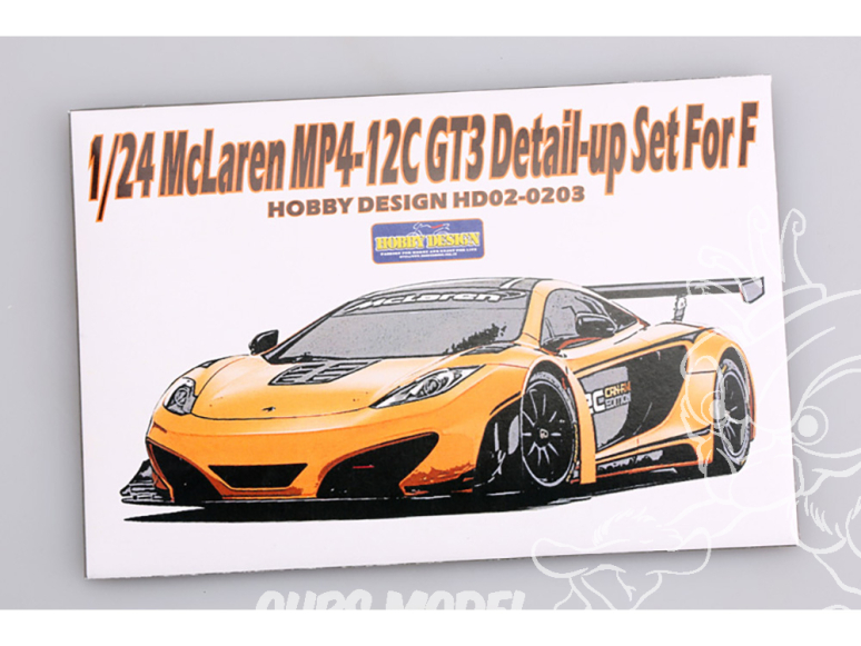 Hobby Design Amélioration 02-0203 Mc Laren MP-412C GT3 pour kit fujimi 1/24