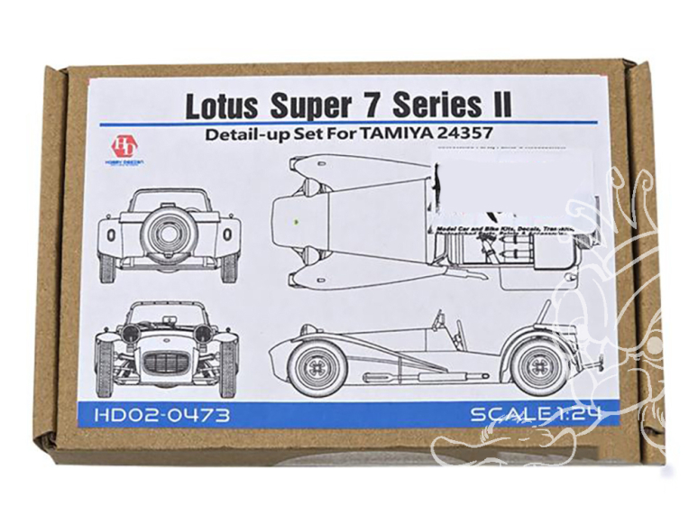 Hobby Design Amélioration 02-0473 Detail-up Lotus Super 7 series II pour kit Tamiya 1/24