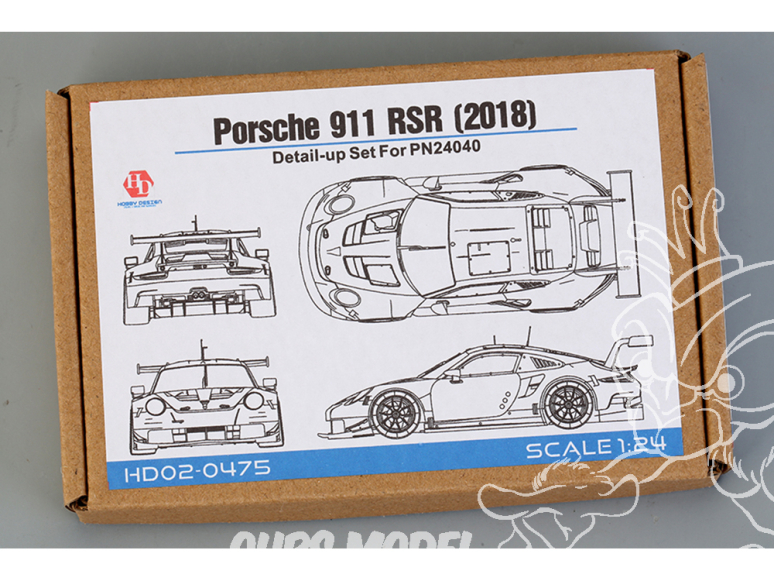 Hobby Design Amélioration 02-0475 Detail-up Porsche 911 RSR 2018 kit NuNu 1/24