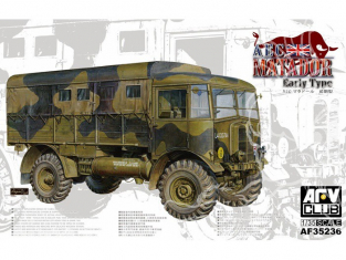 Afv Club maquette militaire 35236 CAMION BRITANNIQUE AEC MATADOR (Début De Production) 1/35