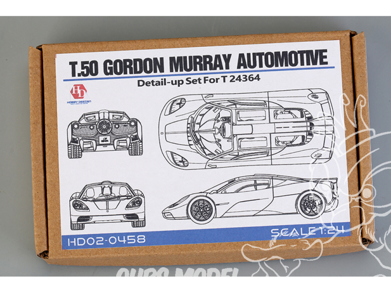 Hobby Design Amélioration 02-0458 Detail-up T.50 Gordon Murray kit Tamiya 1/24