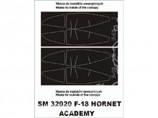 Montex Mini Mask SM32020 F/A-18 Hornet Academy 1/32