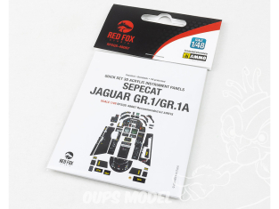 Red Fox Studio Tableaux de bord 3D avion RFQS-48067 Sepecat Jaguar GR.1 / GR.1A Airfix 1/48