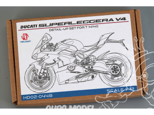 Hobby Design Amélioration 02-0448 Detail-up Ducati Superleggera V4 kit Tamiya 1/12