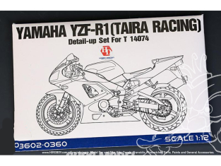 Hobby Design Amélioration 02-0360 Yamaha YZF R1 Taira Racing Detail up Set pour kit Tamiya 1/12