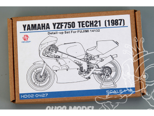 Hobby Design Amélioration 02-0427 Yamaha YZF750 Tech21 Detail up Set pour kit Fujimi 1/12