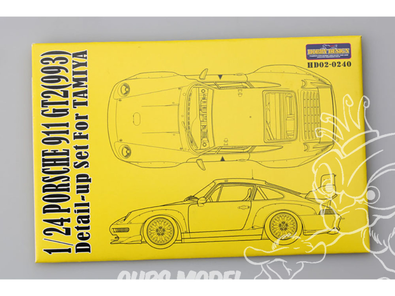 Hobby Design Amélioration 02-0240 Porsche 911 GT2 (993) pour kit tamiya 1/24