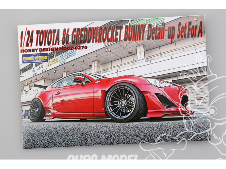 Hobby Design Amélioration 02-0270 Toyota 86 Greddy & Rocket Bunny pour kit aoshima 1/24