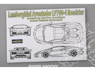 Hobby Design Amélioration 02-0295 Lamborghini Aventador LP700-4 Roadster pour kit aoshima 1/24