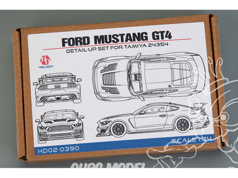 Hobby Design Amélioration 02-0390 Ford Mustang GT4 kit Tamiya 1/24
