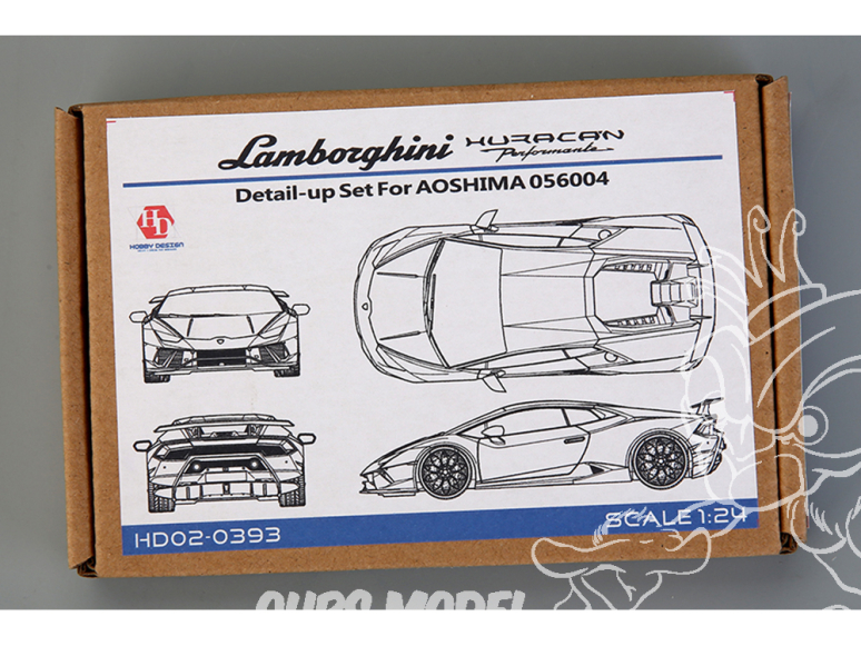 Hobby Design Amélioration 02-0393 Lamborghini Huracan Performante pour kit aoshima 1/24