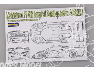 Hobby Design Amélioration 02-0283 Mc Laren F1 GTR longue queue pour kit aoshima 1/24