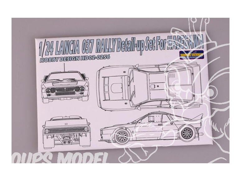 Hobby Design Amélioration 02-0256 Lancia 037 Rally pour kit hasegawa 1/24