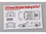 Hobby Design Amélioration 02-0244 Ferrari 360 Spider pour kit tamiya 1/24