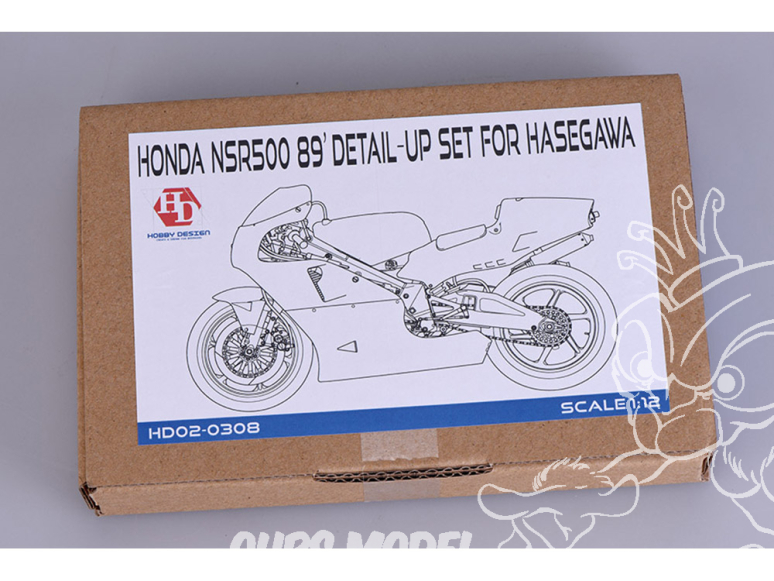 Hobby Design Amélioration 02-0308 Honda NSR500 "1989 WGP500 Champion" pour Hasegawa 1/12