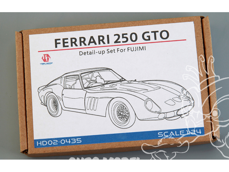 Hobby Design Amélioration 02-0435 Detail-Up Ferrari 250 GTO pour kit Fujimi 1/24
