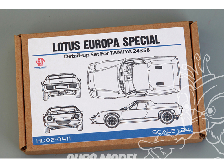 Hobby Design Amélioration 02-0411 Detail-Up Lotus Europa Special pour kit tamiya 1/24