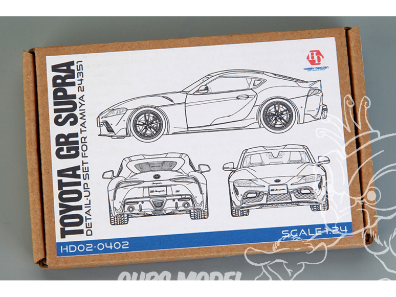 Hobby Design Amélioration 02-0402 Detail-Up Toyota GR Supra pour kit tamiya 1/24