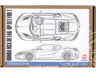Hobby Design Amélioration 02-0349 Detail-Up Honda NSX pour kit tamiya 1/24