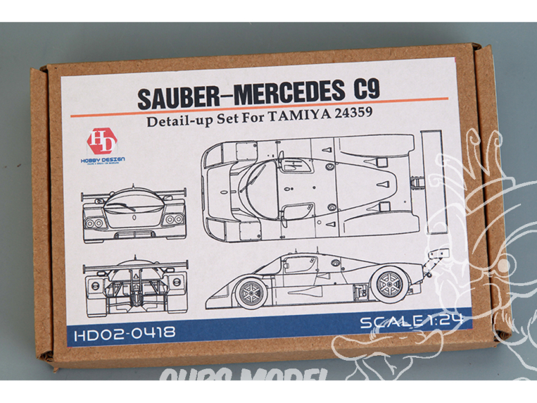 Hobby Design Amélioration 02-0418 Detail-Up Sauber-Mercedes C9 pour kit tamiya 1/24