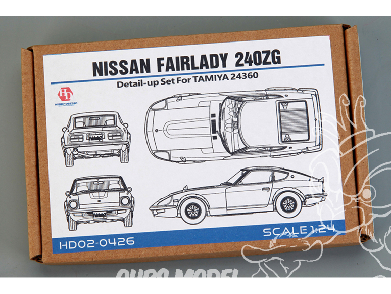 Hobby Design Amélioration 02-0426 Detail-Up Nissan Fairlady 240ZG pour kit tamiya 1/24