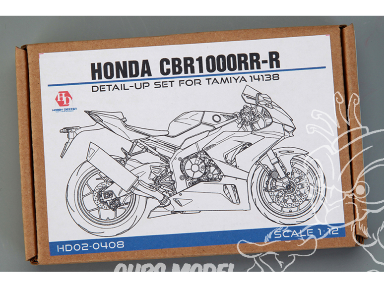 Hobby Design Amélioration 02-0408 Honda CBR1000Rr-R Detail up Set pour kit Tamiya 1/12