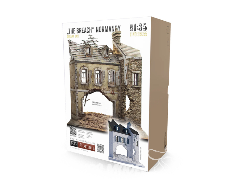 RT-Diorama 35055 Le socle du diorama La Brèche Normandie 1/35