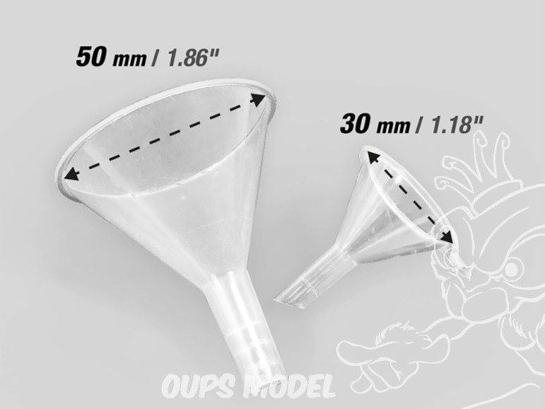 Mig accessoire 8267 Entonnoirs en plastique 30mm et 50mm