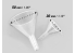 Mig accessoire 8267 Entonnoirs en plastique 30mm et 50mm
