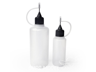 Mig accessoire 8265 Flacons souples en plastique avec embout aiguille – 60ml et 20ml