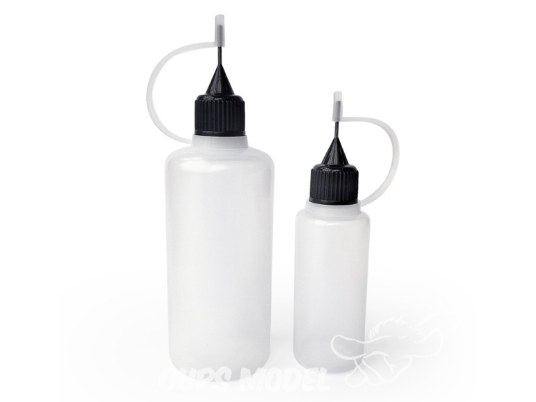 Mig accessoire 8265 Flacons souples en plastique avec embout aiguille – 60ml et 20ml