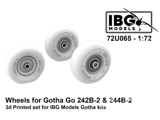 IBG maquette avion 72U065 Roues pour Gotha Go 242B-2 et 244B-2 1/72