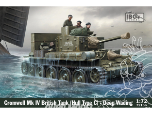 IBG maquette militaire 72156 Char britannique Cromwell Mk IV Coque de type C pataugeage profond 1/72