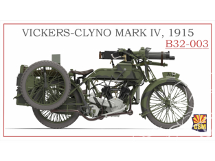 Copper State Models maquettes militaire B32-003 Side-car Vickers-Clyno Mark IV 1915 1/32