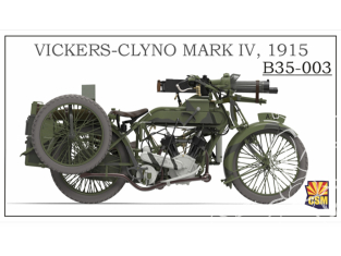 Copper State Models maquettes militaire B35-003 Side-car Vickers-Clyno Mark IV 1915 1/35