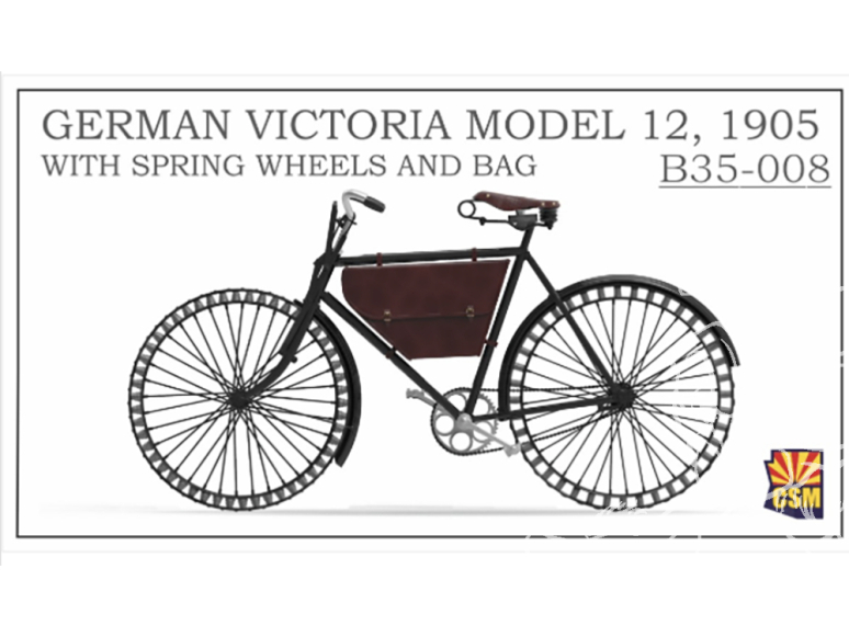 Copper State Models maquettes militaire B35-008 Vélo allemand Victoria modèle 12 1905 Avec roues à ressort et sac 1/35