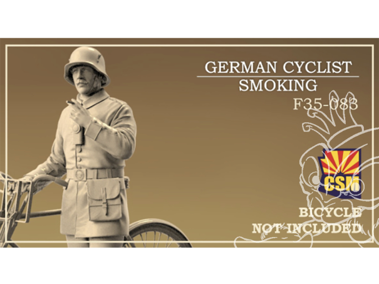 Copper State Models personel F35-083 Un cycliste allemand fume 1/35