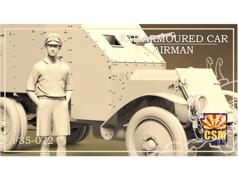 Copper State Models personel F35-072 Aviateur de la RAF en véhicule blindé 1/35