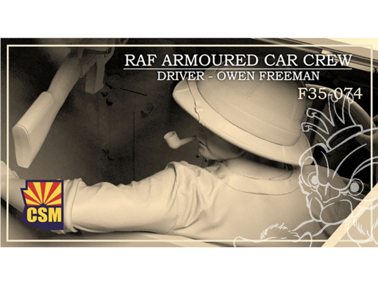 Copper State Models personel F35-074 Conducteur de véhicule blindé de la RAF, Owen Freeman 1/35