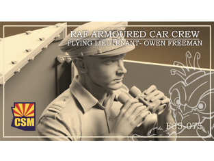 Copper State Models personel F35-075 ÉQUIPAGE DE VOITURE BLINDÉE DE LA RAF lieutenant-pilote ROBERT EVANS 1/35