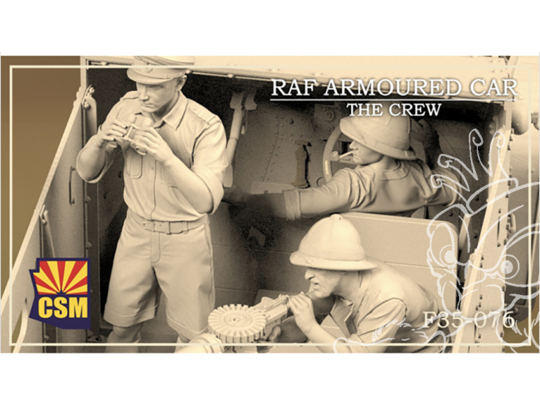 Copper State Models personel F35-076 VOITURE BLINDÉE DE LA RAF L'ÉQUIPAGE 1/35