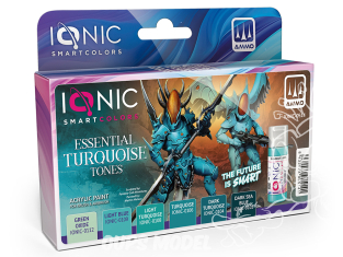 MIG peinture IONIC 0514 Set Turquoise essentiels 6 x 20ml